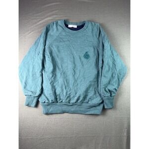 Lyle & Scott Royal Portrush Golf Club Wool Sweater Mens XXL Teal Pullover